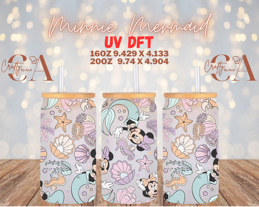 Minnie Mermaid UV DFT Cup Wrap