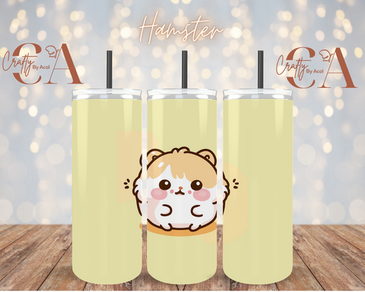 Cute Hamster Vinyl Can Wrap