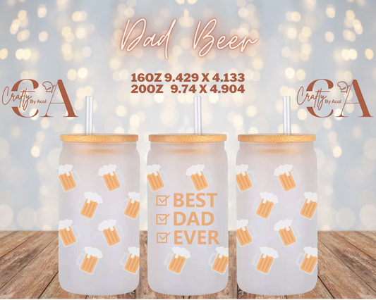 Dad Beer Vinyl Can Wrap