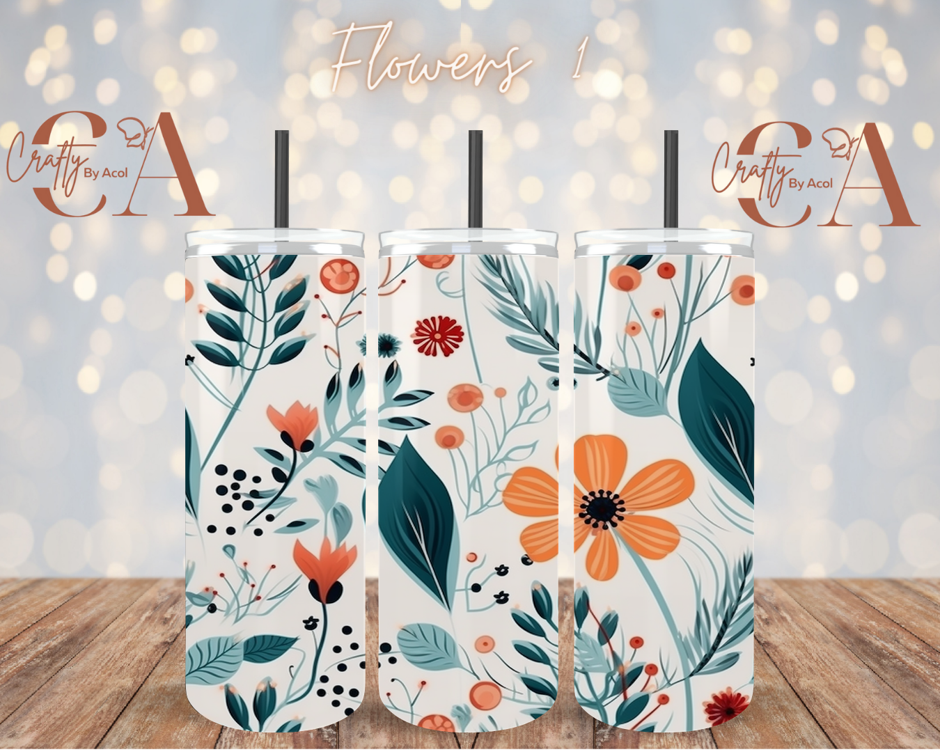 Flowers 1 Vinyl Can Wrap