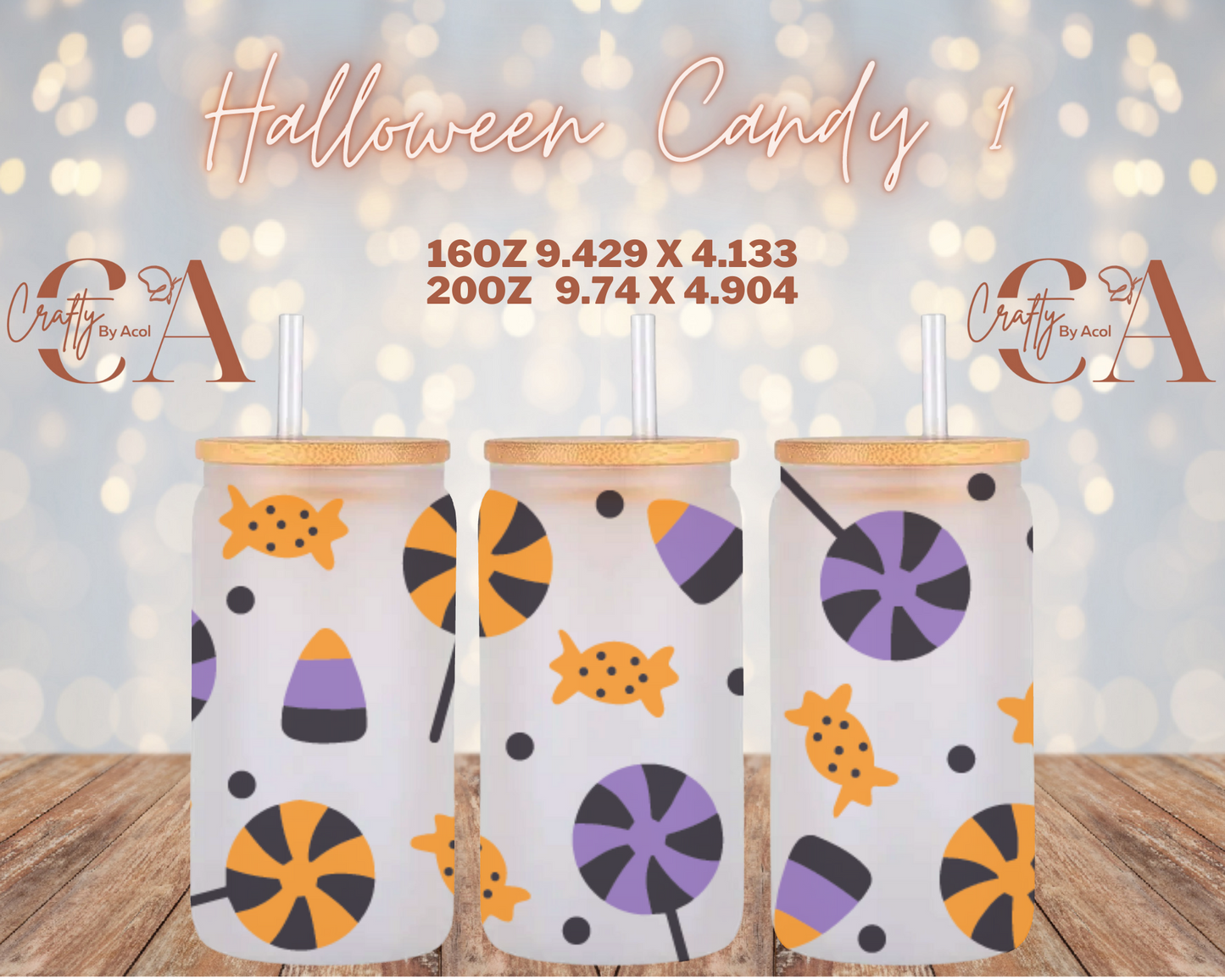 Halloween Candy 1 Vinyl Can Wrap