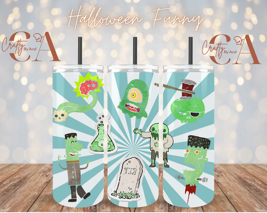 Halloween Funny  Vinyl Can Wrap