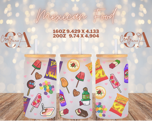 Mexican Food Vinyl Can Wrap