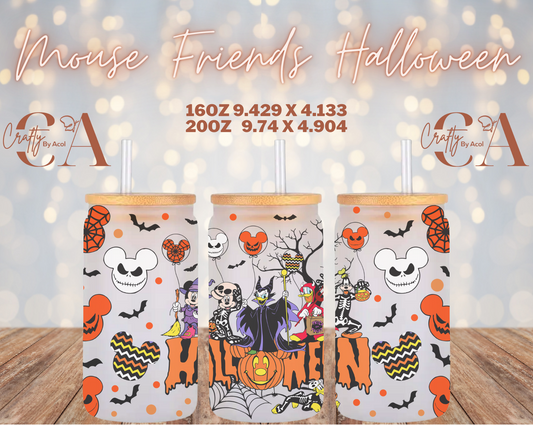 Mouse Friend Halloween Vinyl Can Wrap