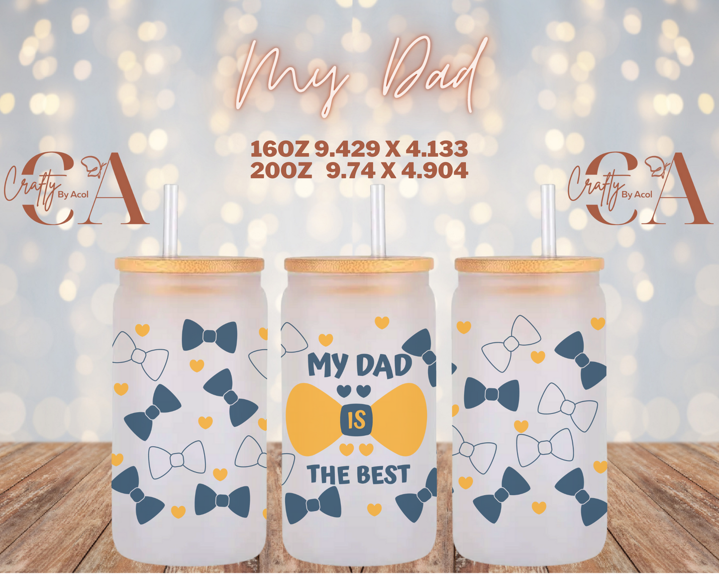 My Dad Vinyl Can Wrap