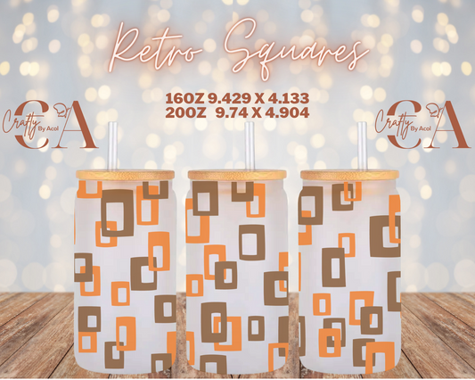 Retro Squares Vinyl Can Wrap