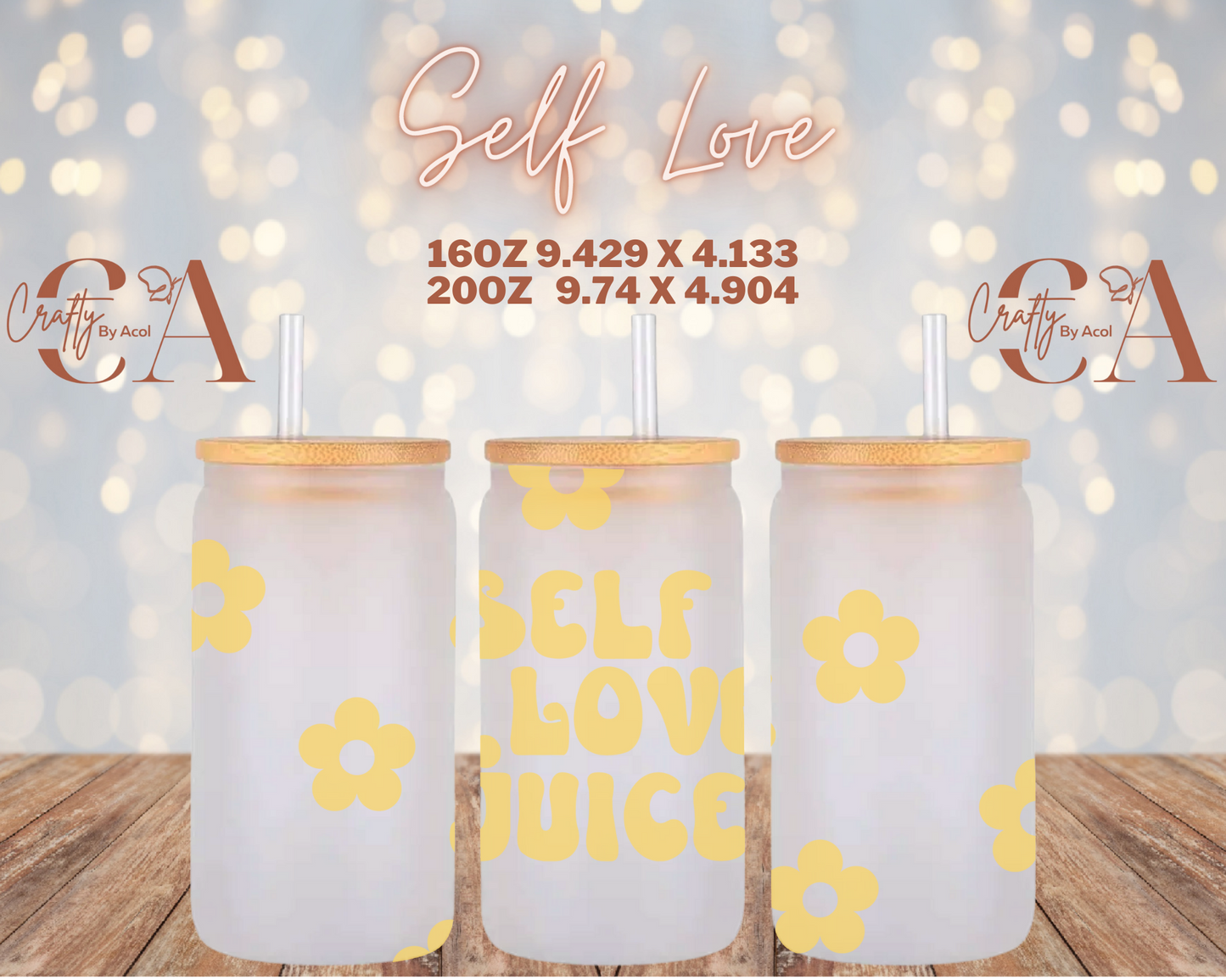 Self Love Vinyl Can Wrap