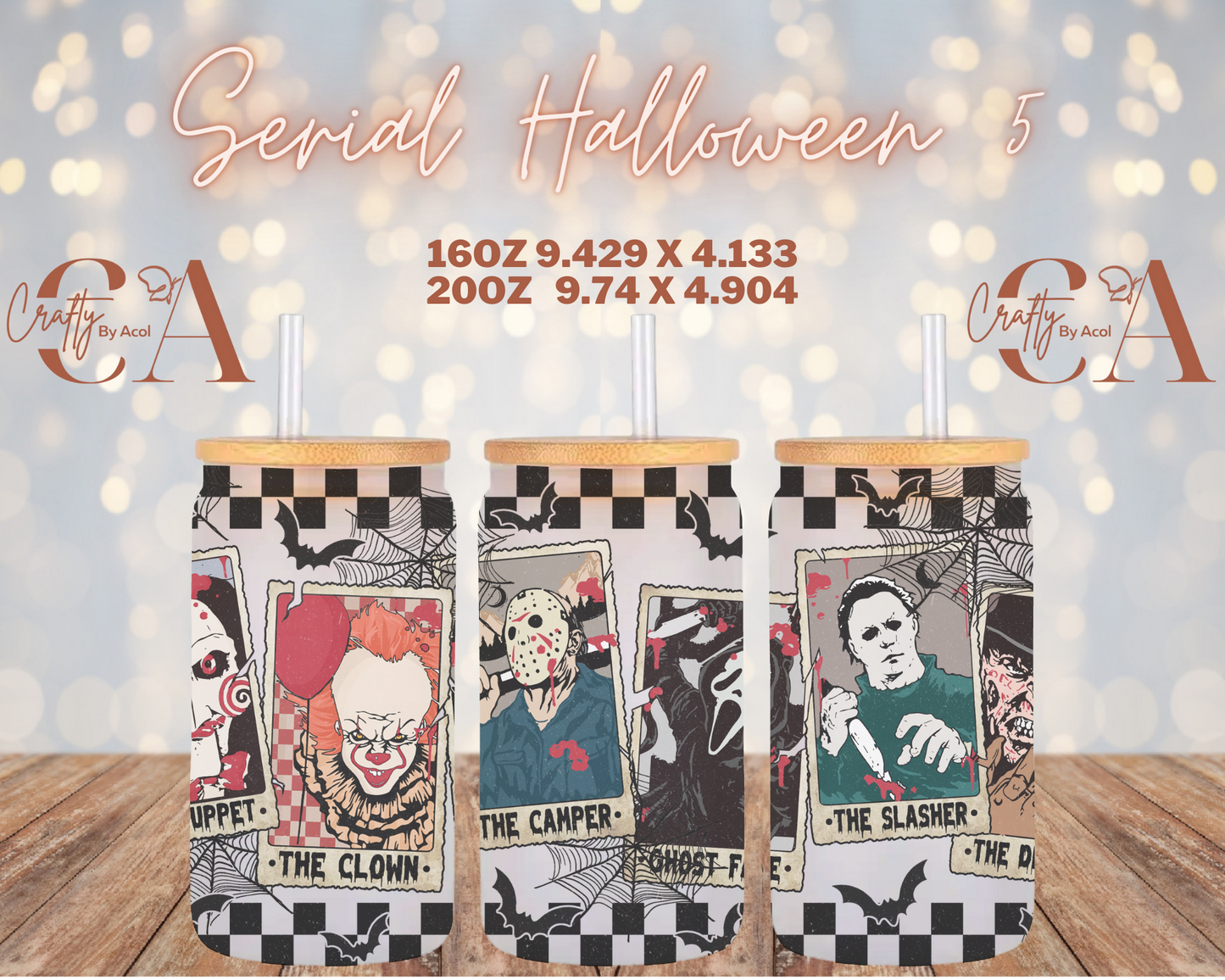 Serial Halloween 5 Vinyl Can Wrap