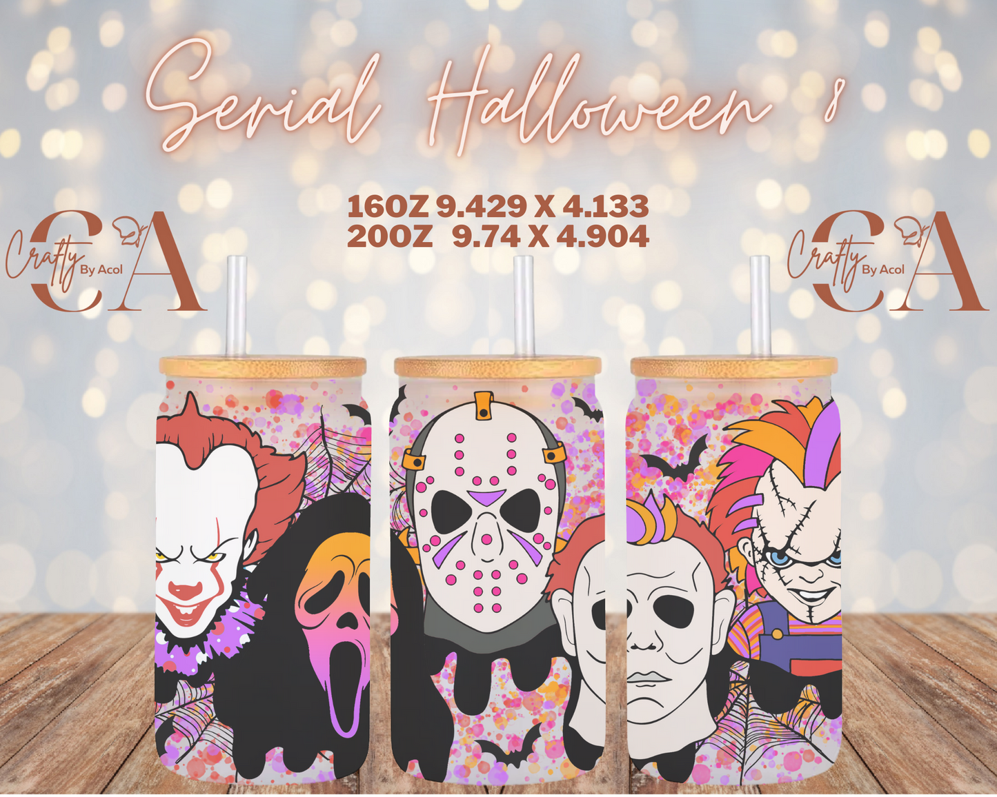 Serial Halloween 8 Vinyl Can Wrap