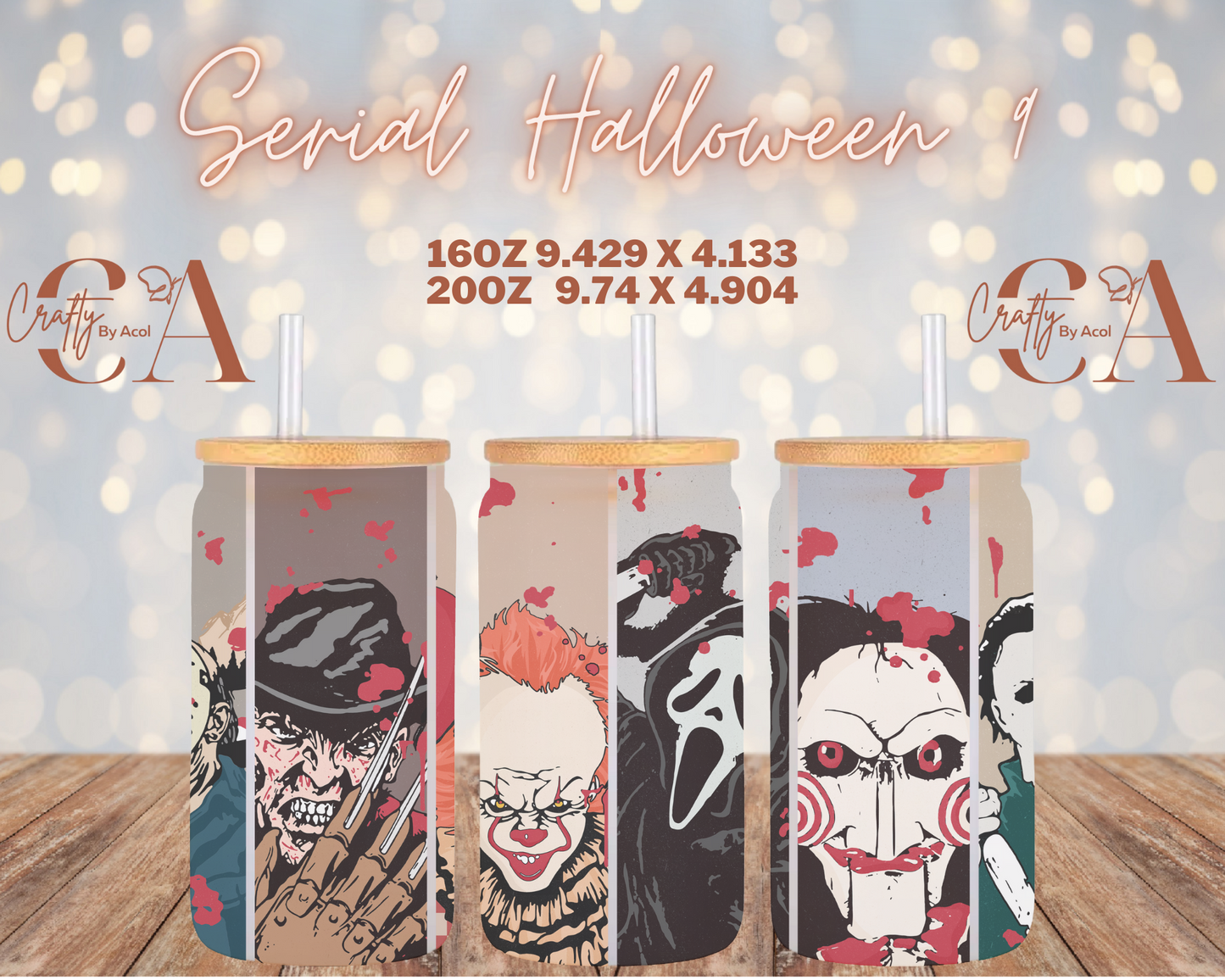 Serial Halloween 9 Vinyl Can Wrap