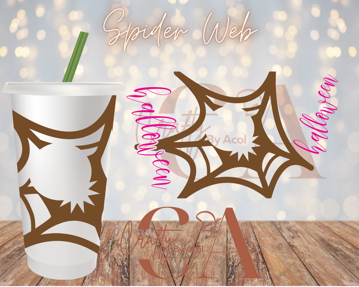 Spider Web Vinyl Can Wrap