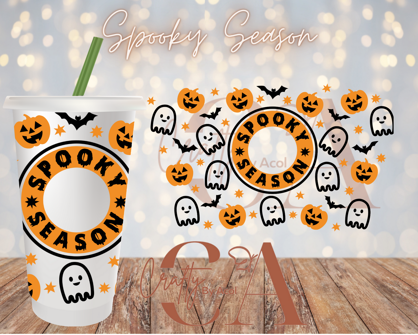 Spooky Season Vinyl Can Wrap