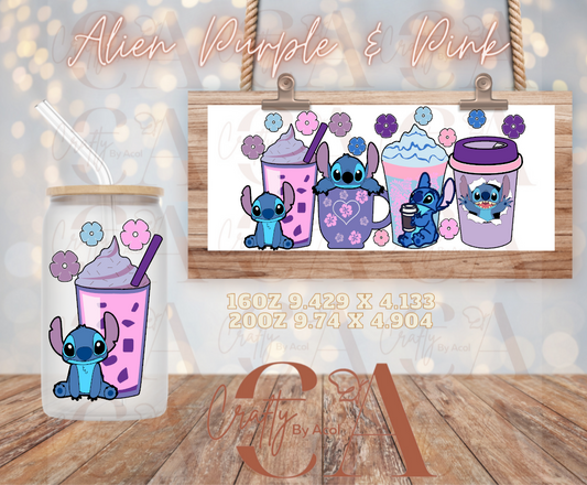 Alien Purple & Pink UV DFT Cup Wrap
