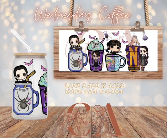 Wednesday Coffee Vinyl Can Wrap