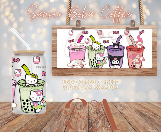 Sanrio Boba Coffee Vinyl Can Wrap