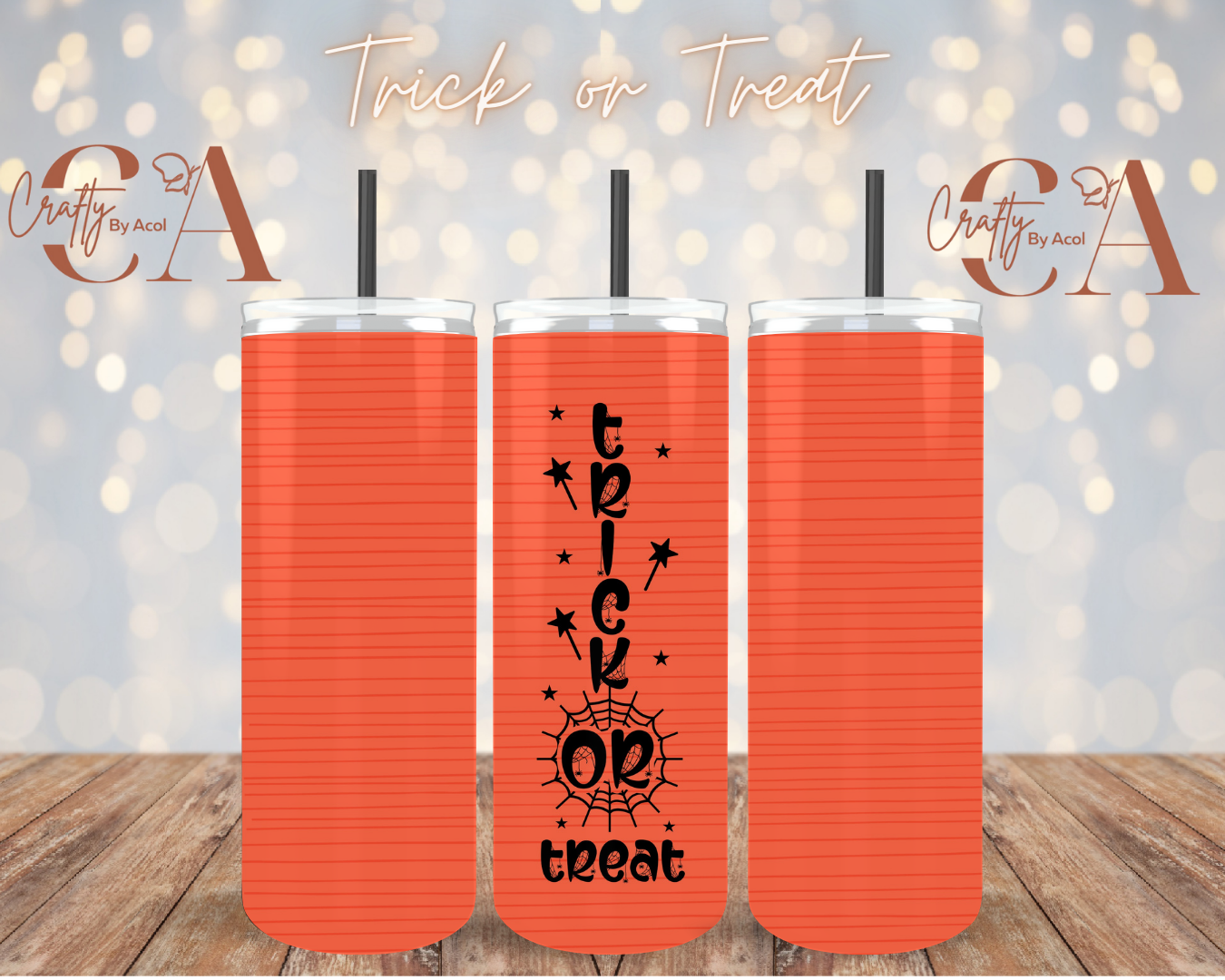 Trick or Treat Vinyl Can Wrap