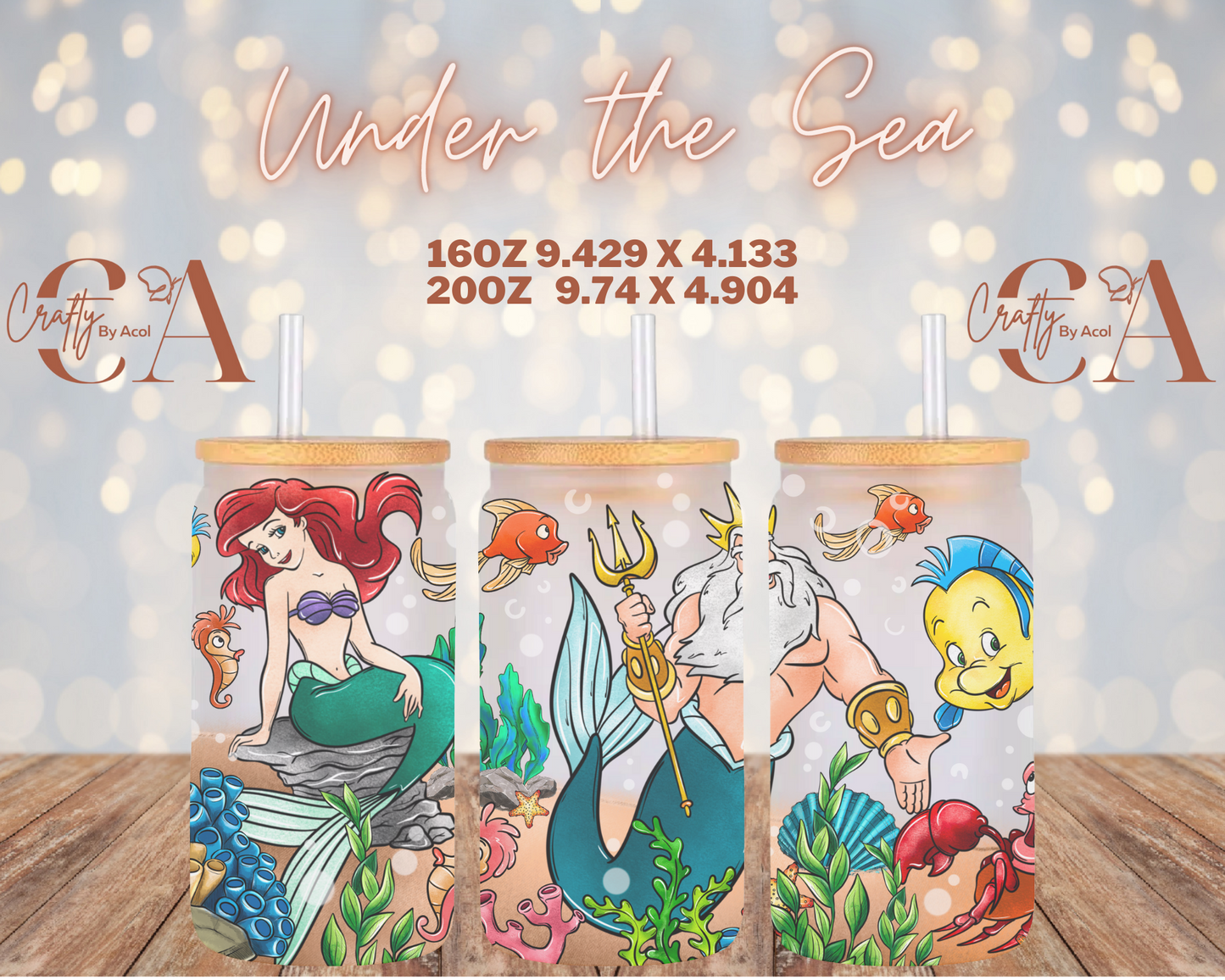 Under the Sea Vinyl Can Wrap