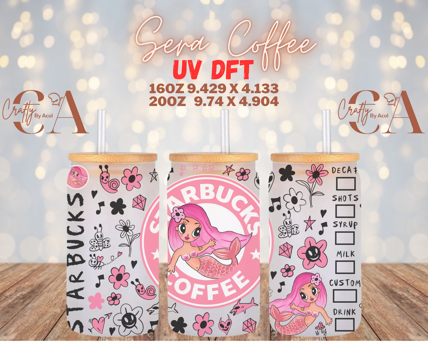 Sera Coffee UV DFT Cup Wrap