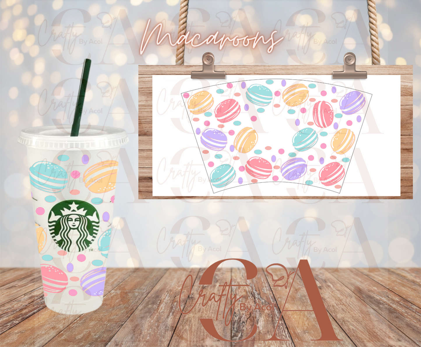 Macaroons Vinyl Can Wrap