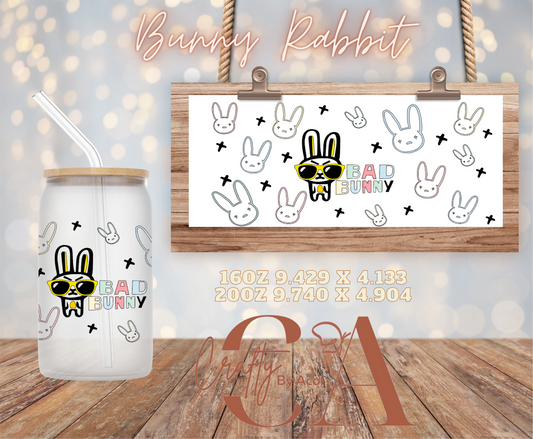 Bunny Rabbit Vinyl Can Wrap