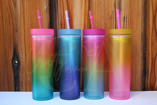 16oz Rainbow Tumblers