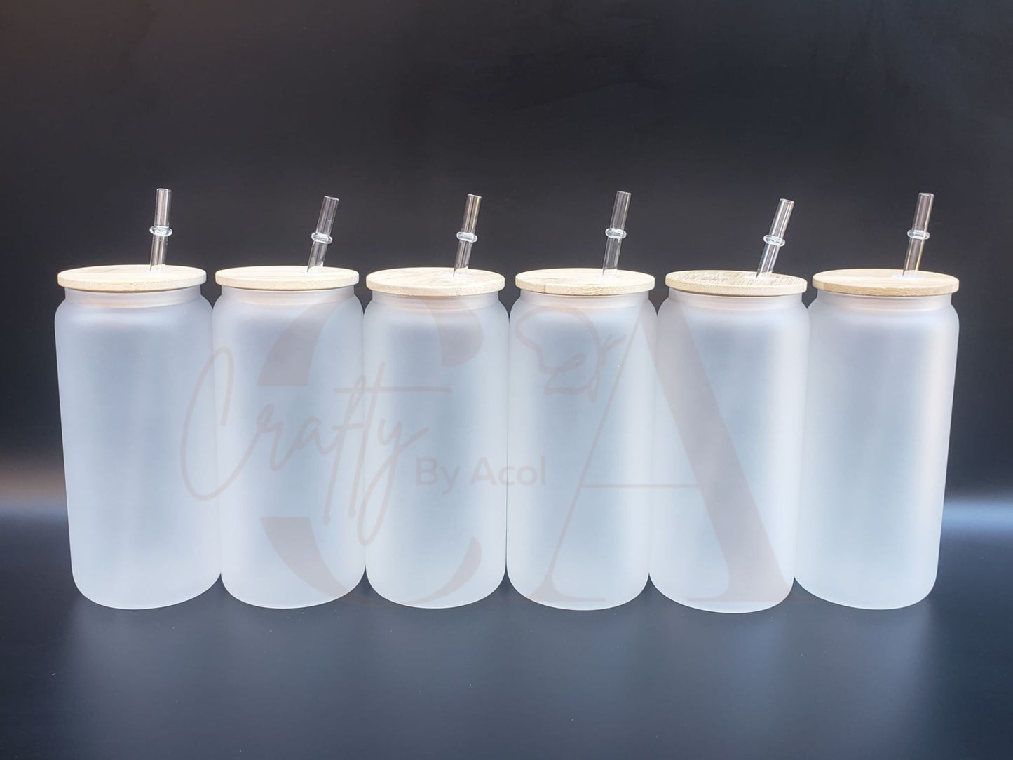 20oz TALL Sublimation Frosted Beer Glass