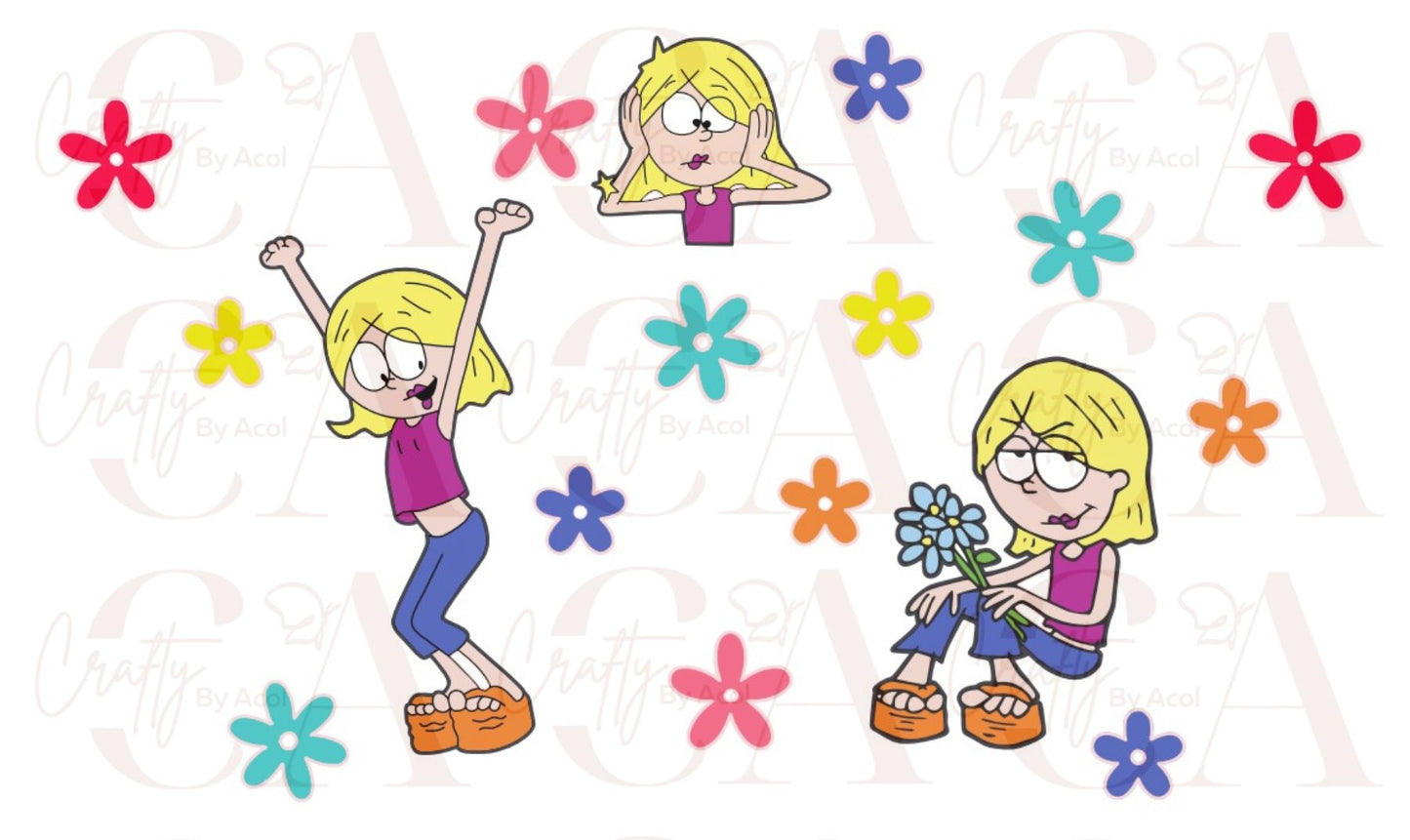 Lizzie Flowers Vinyl Can Wrap