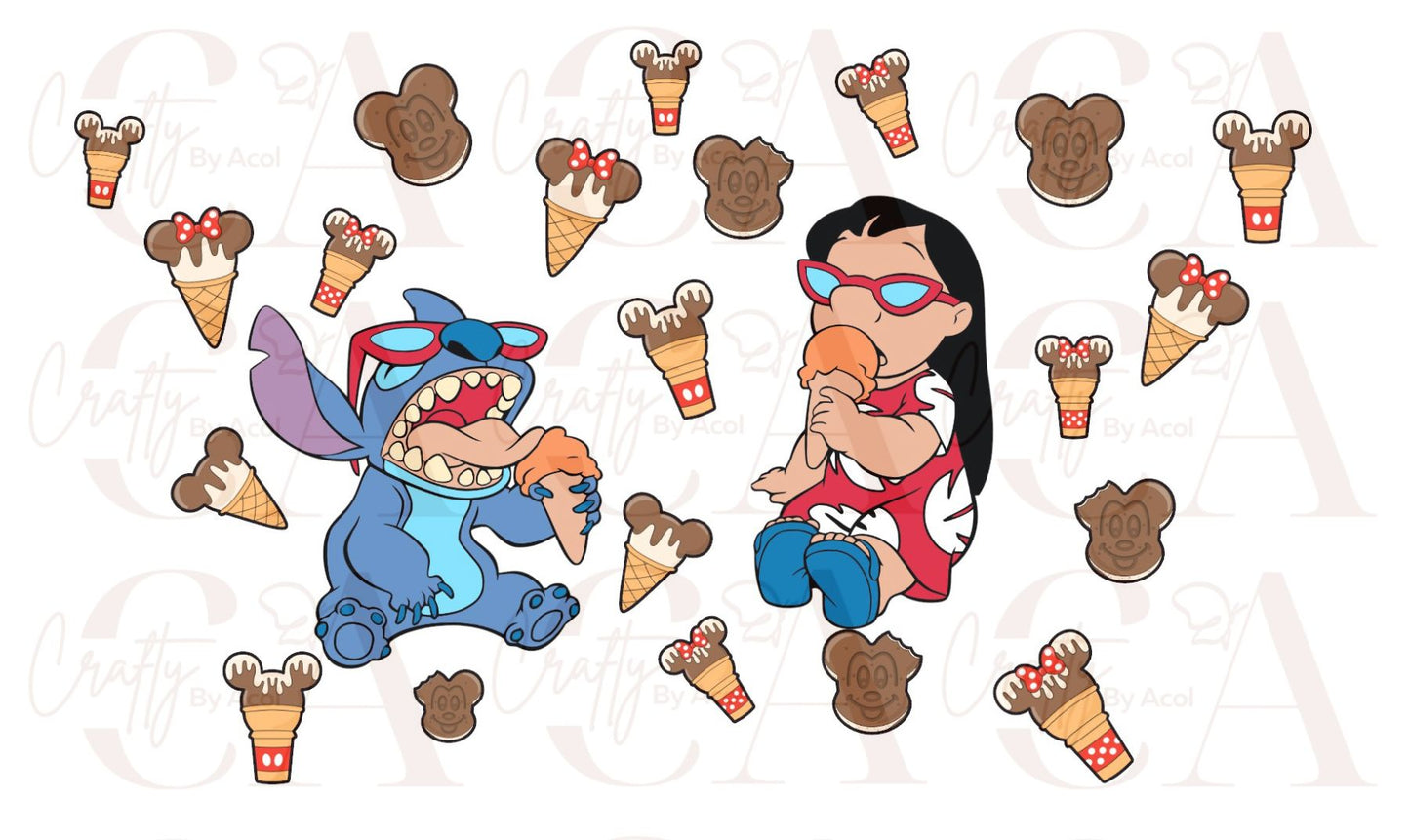 Ice Cream Vinyl Can Wrap