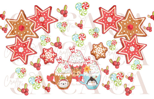 Holiday Cocoacherries  Vinyl Can Wrap