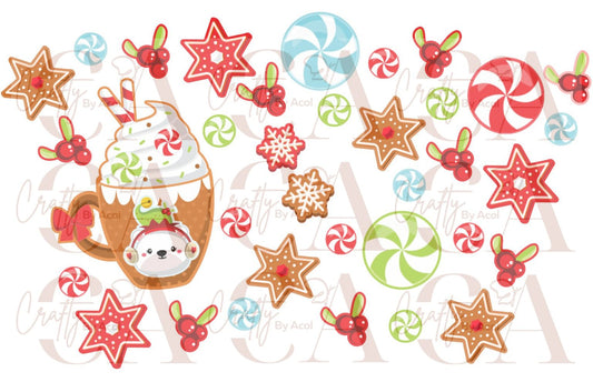 Holiday Sweet Candies  Vinyl Can Wrap
