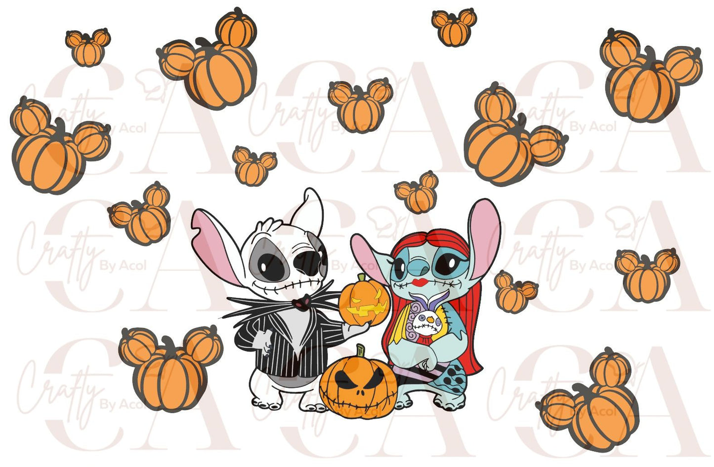 Jack & Sal Pumpkin Vinyl Can Wrap