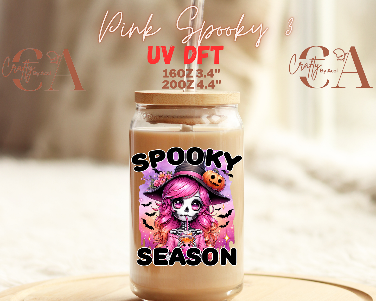 Pink Spooky UV DFT Decal