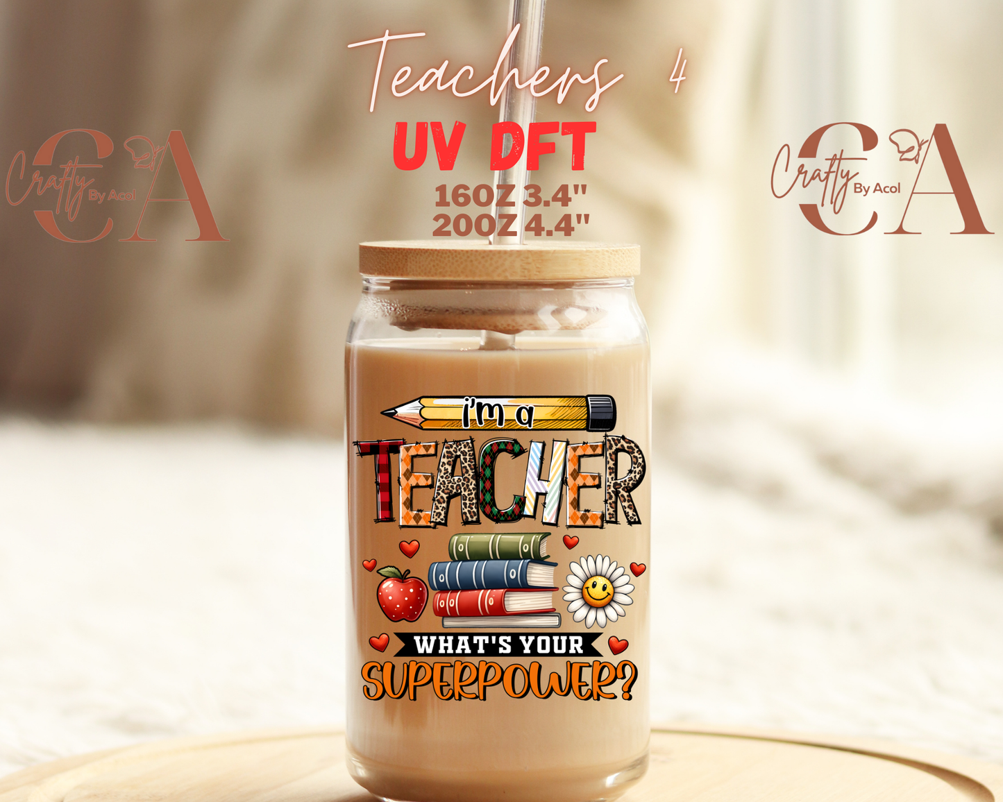 Teacher Appreciation UV DFT Decal