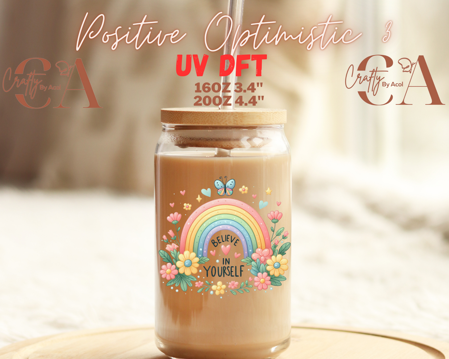 Positive Optimistic 1 Decal UV DFT Decal