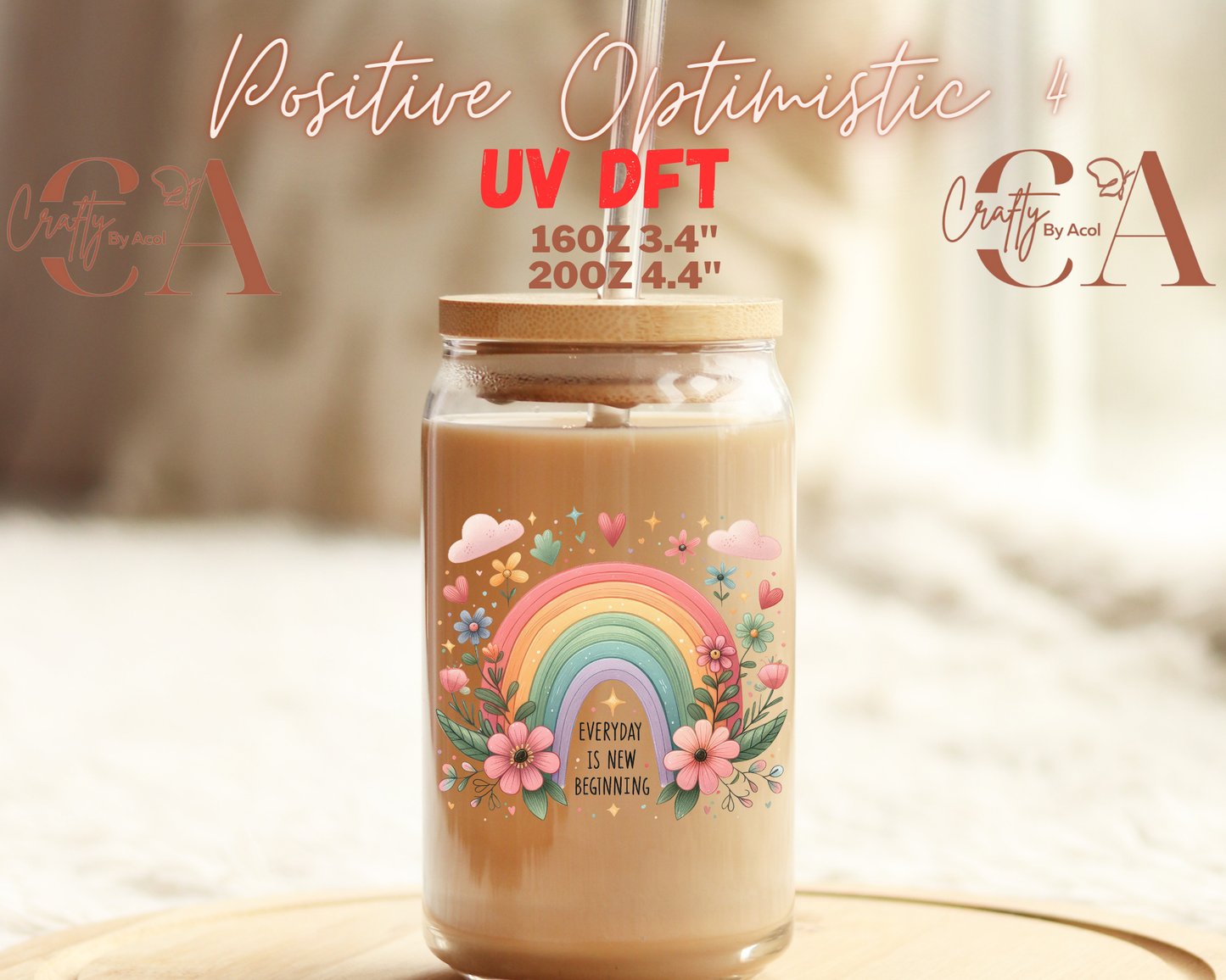 Positive Optimistic 1 Decal UV DFT Decal