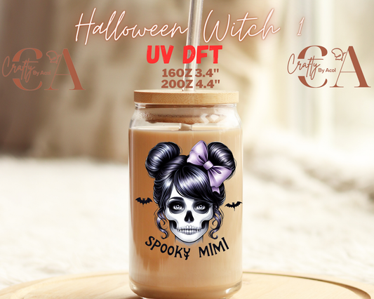 Halloween Witch UV DFT Decal