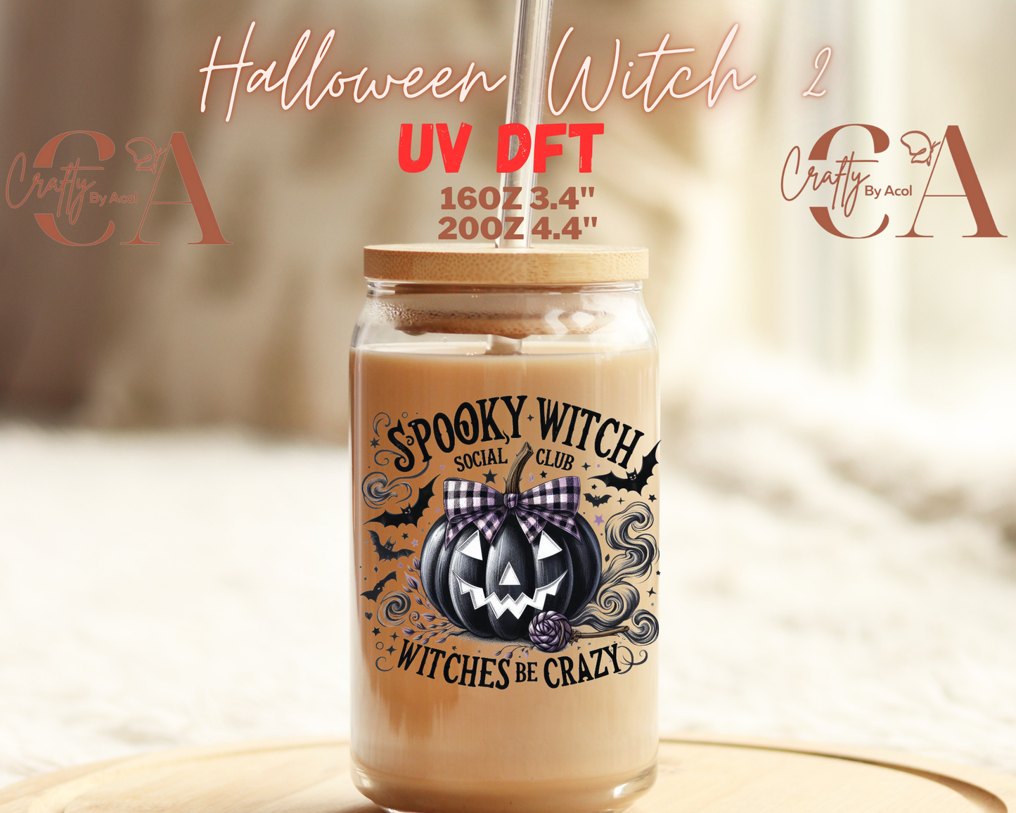 Halloween Witch UV DFT Decal