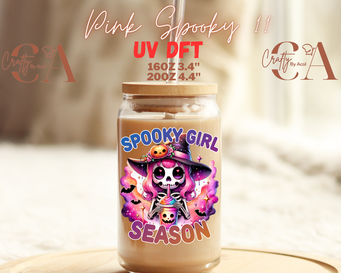 Pink Spooky UV DFT Decal