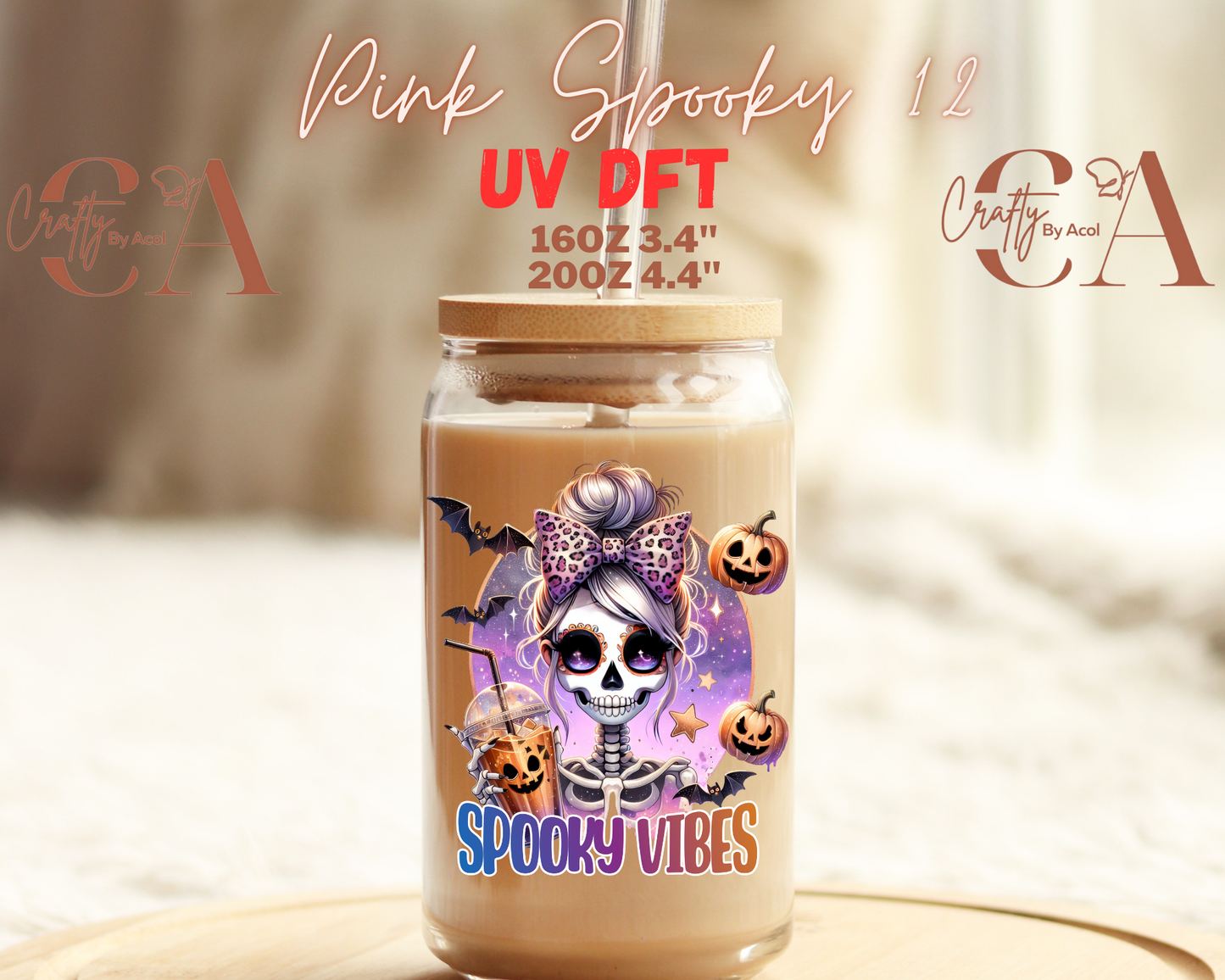 Pink Spooky UV DFT Decal