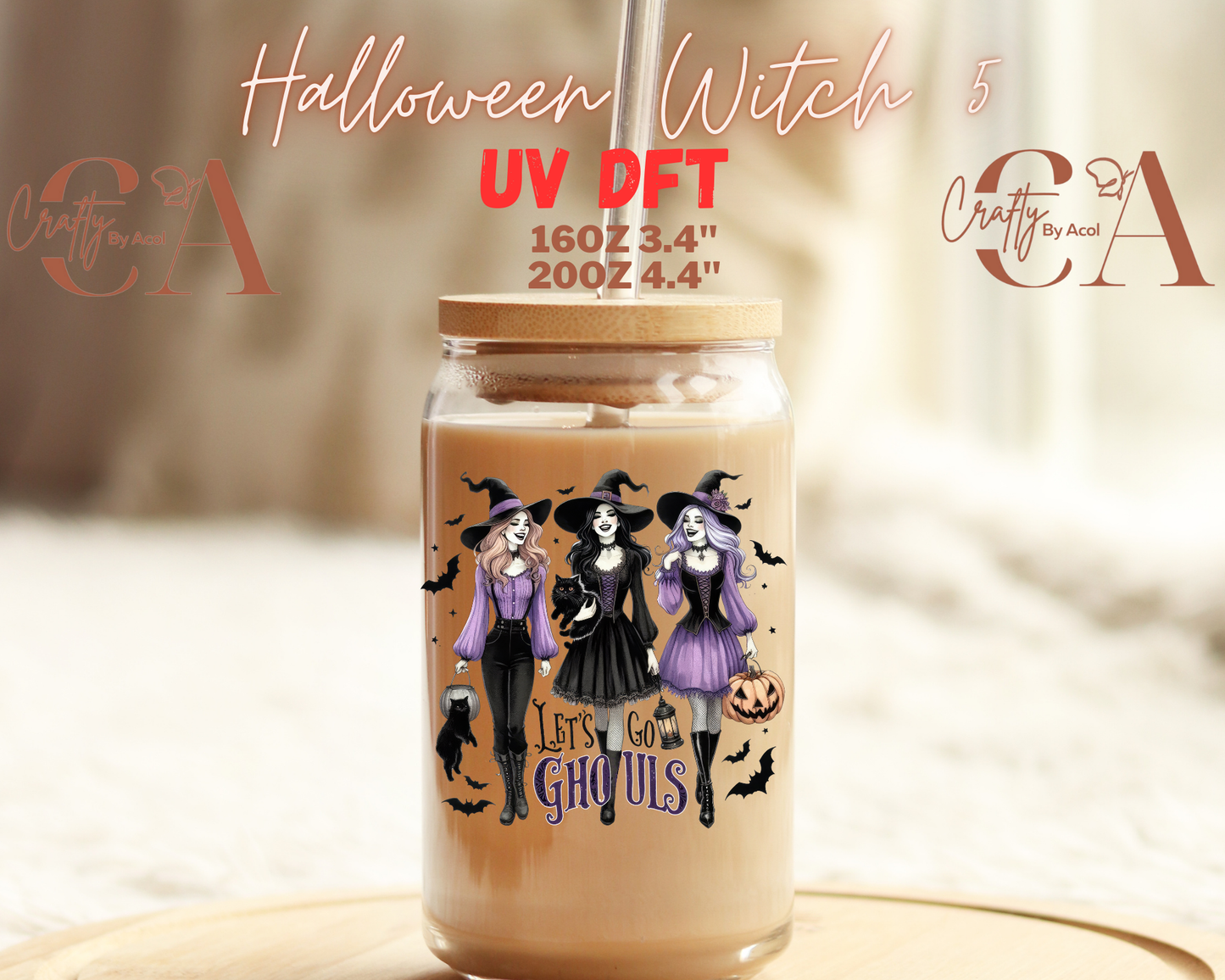 Halloween Witch UV DFT Decal