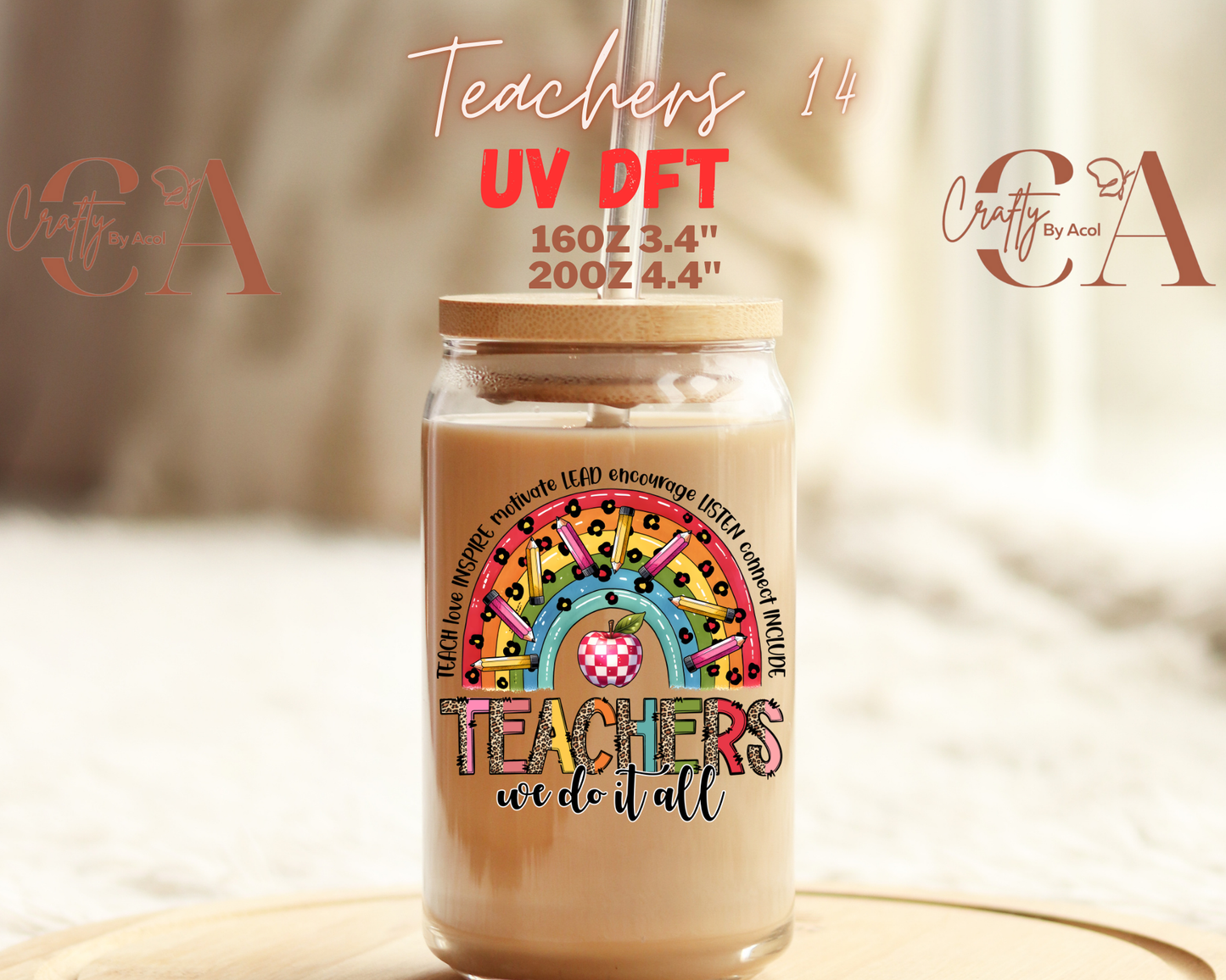 Teacher Appreciation UV DFT Decal