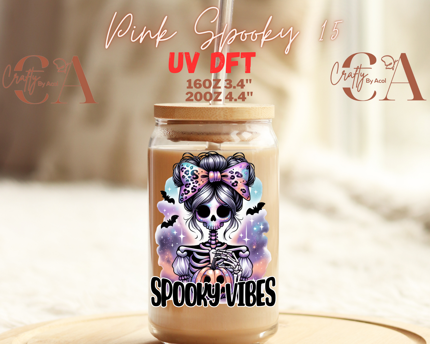 Pink Spooky UV DFT Decal