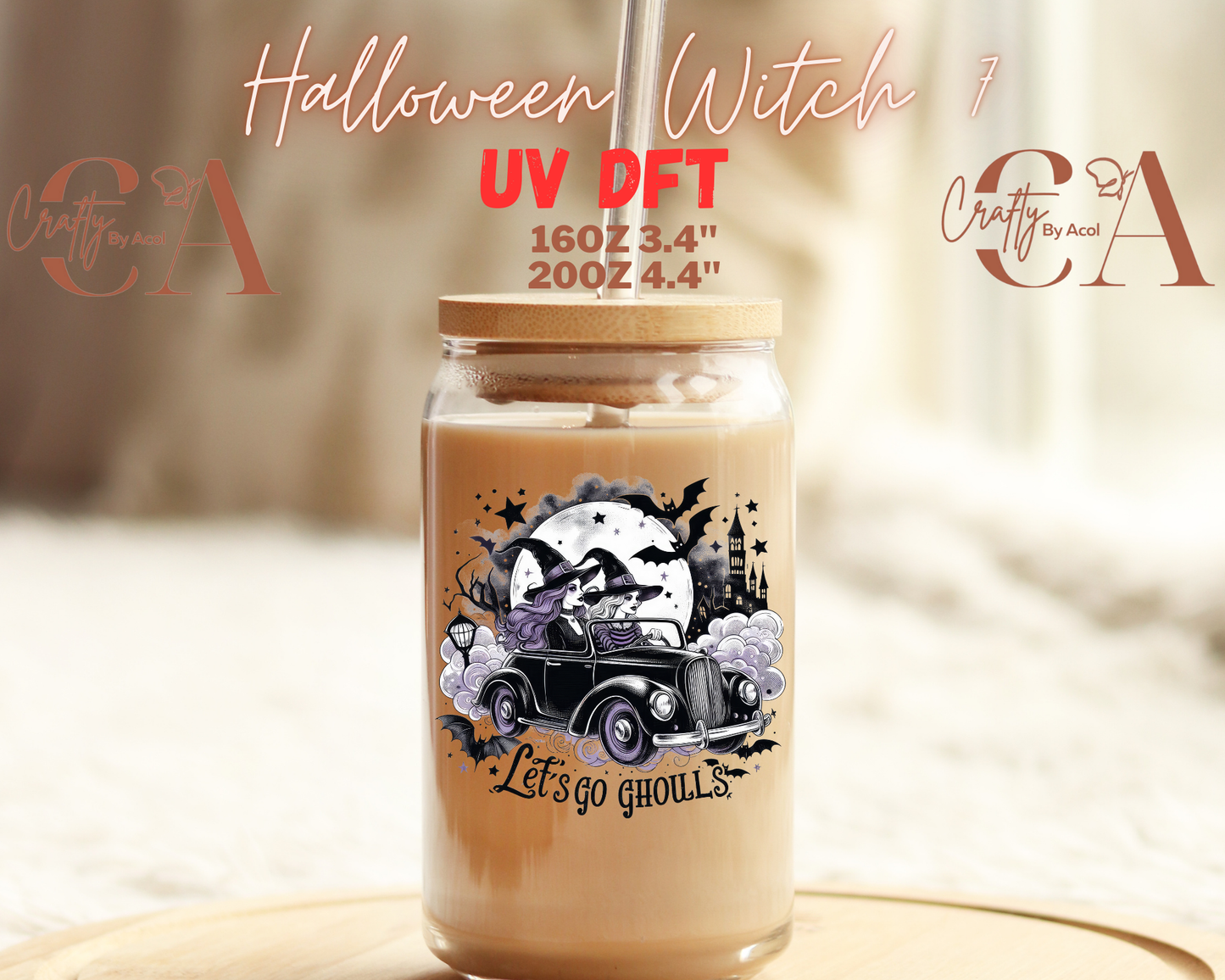 Halloween Witch UV DFT Decal