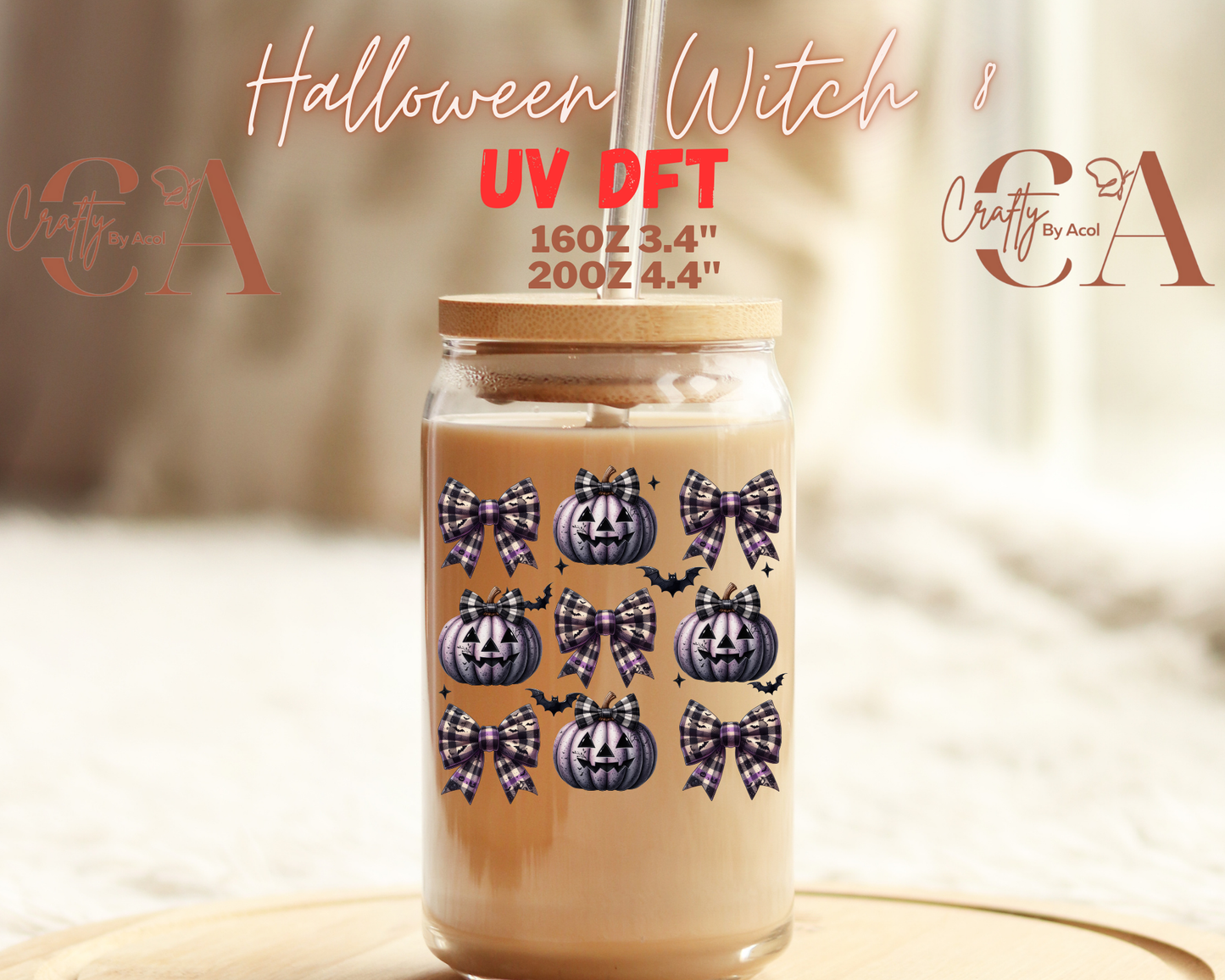 Halloween Witch UV DFT Decal