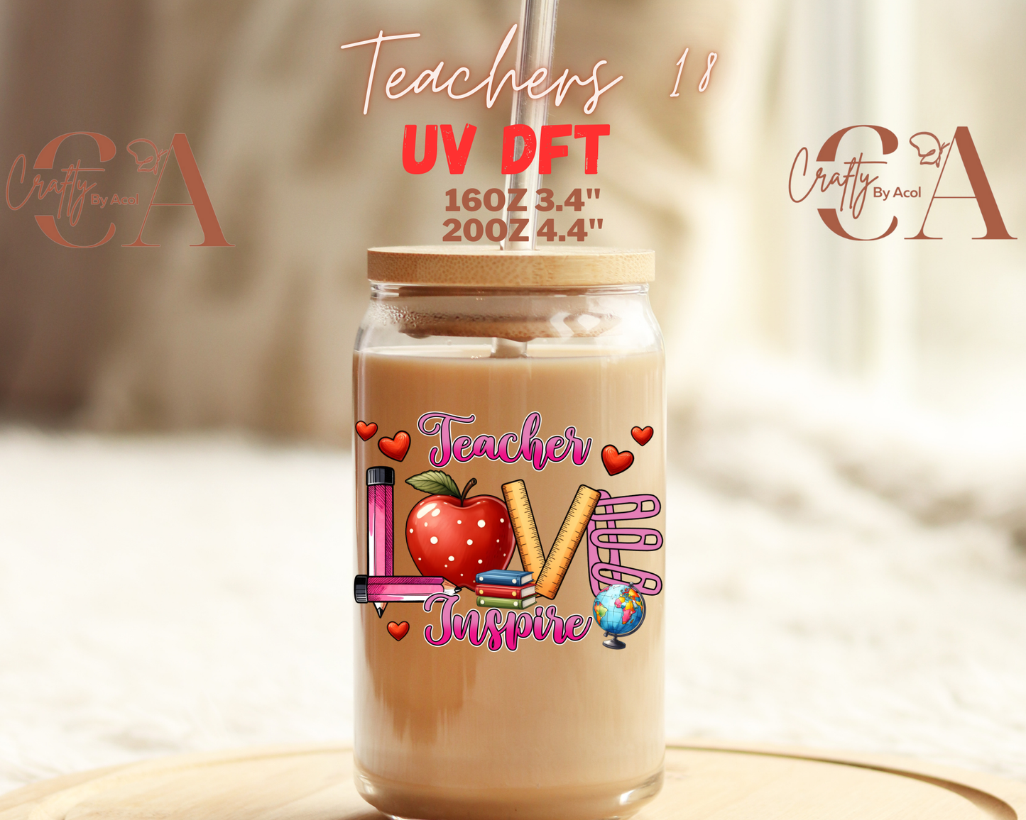 Teacher Appreciation UV DFT Decal