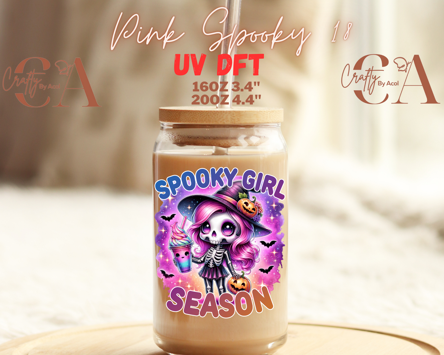 Pink Spooky UV DFT Decal