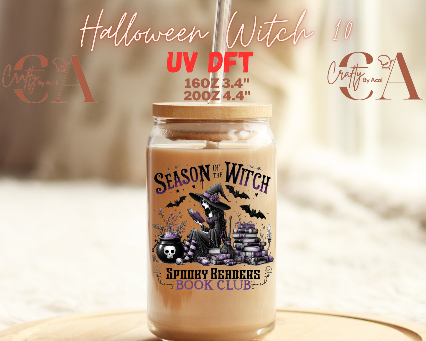 Halloween Witch UV DFT Decal