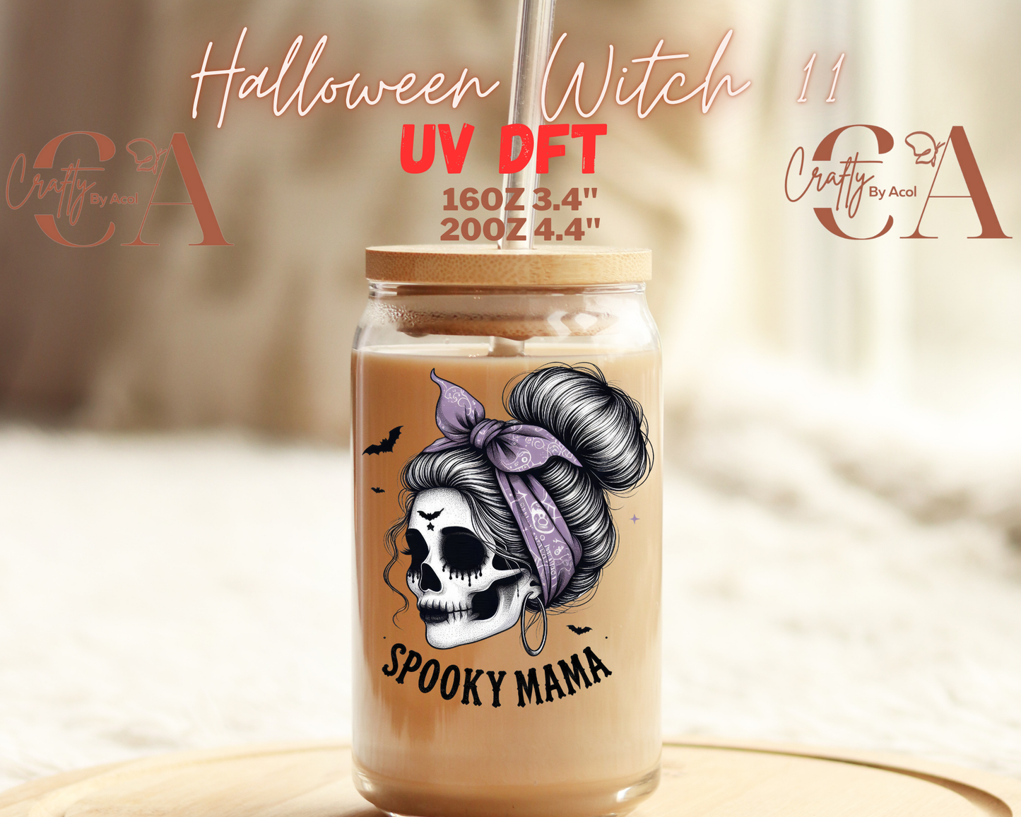 Halloween Witch UV DFT Decal