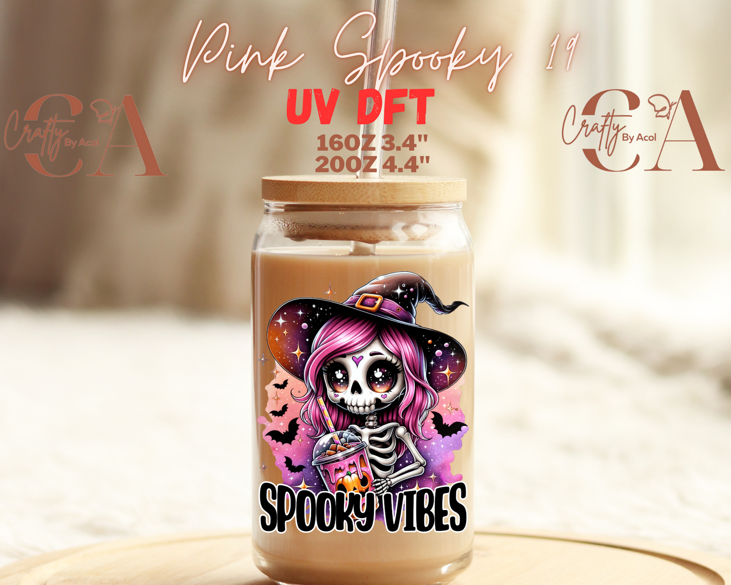 Pink Spooky UV DFT Decal