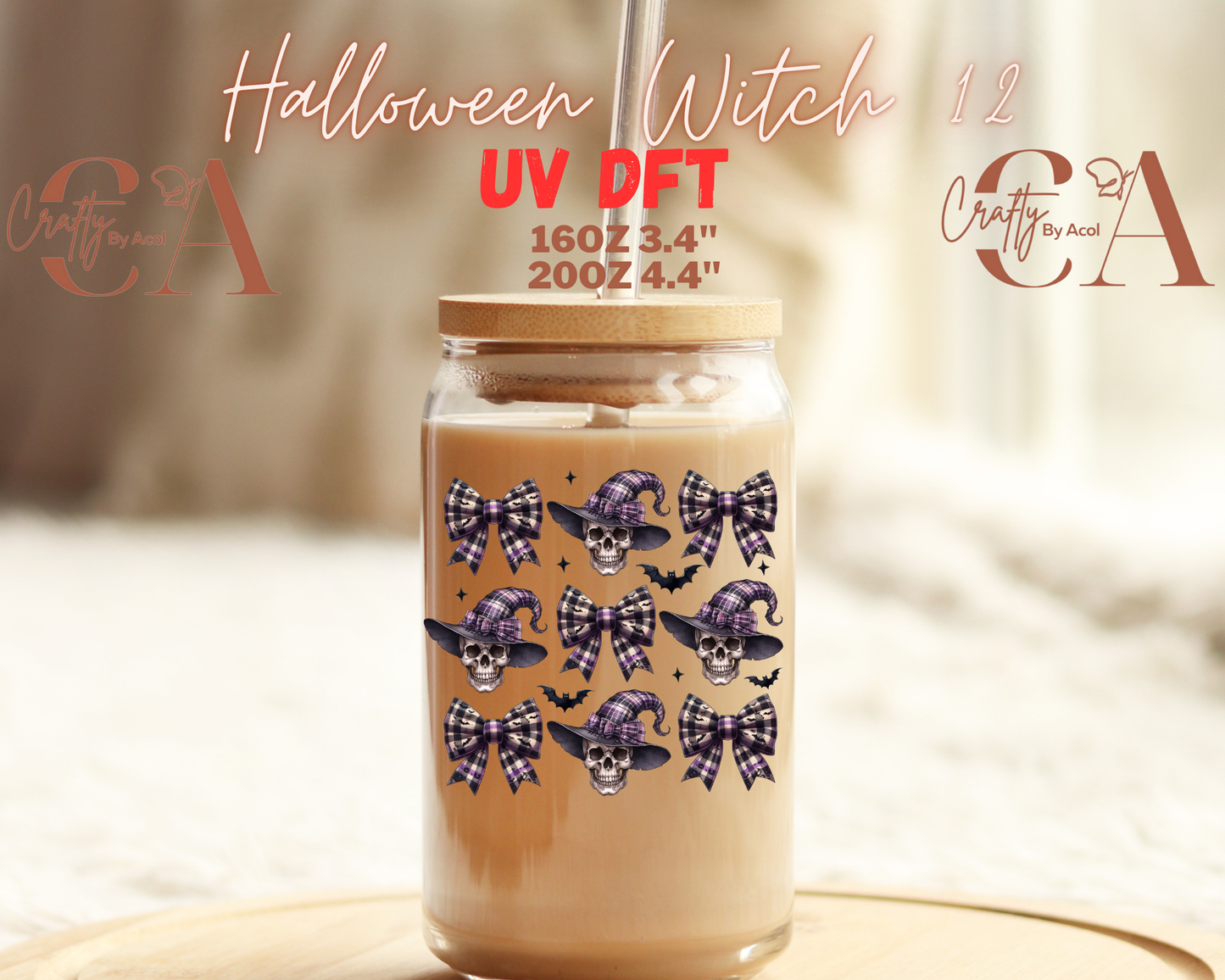 Halloween Witch UV DFT Decal